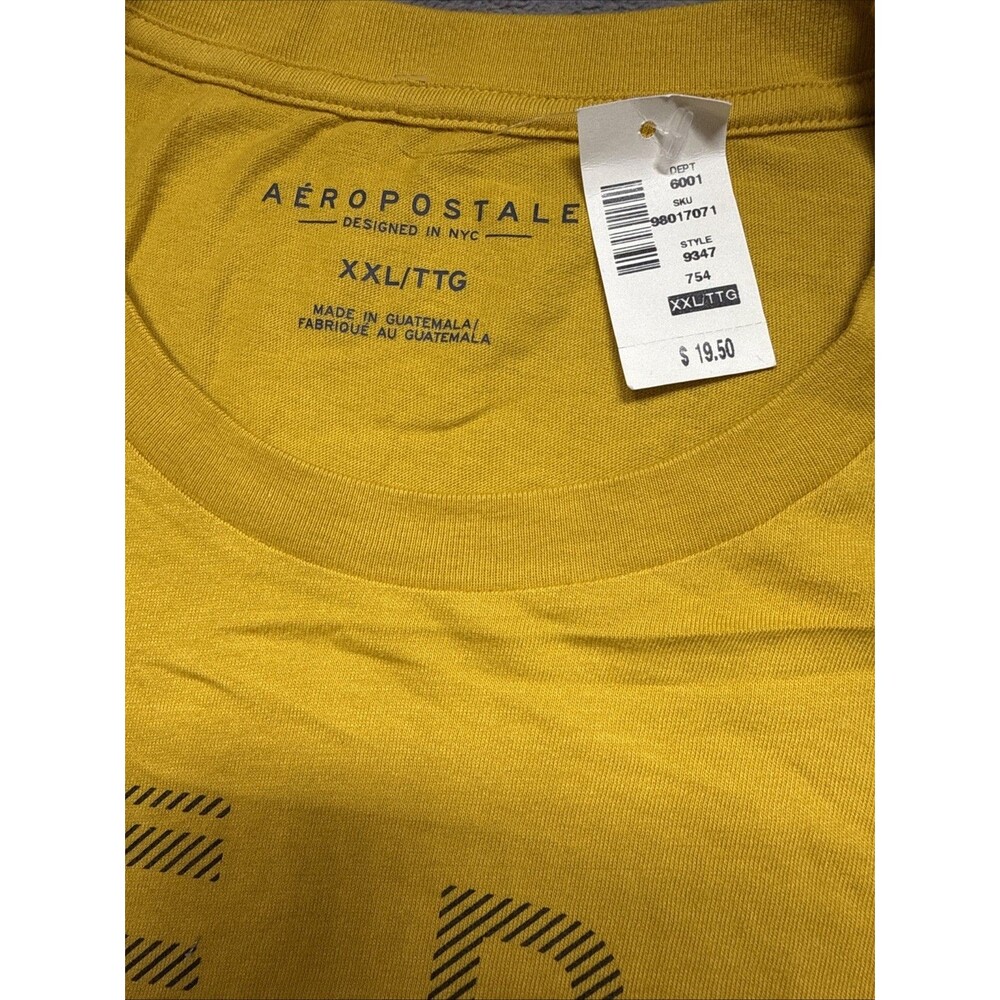 Aeropostale Mens Green Tie Dye Big A Graphic T Shirt Size 2XL NEW - Picture 2 of 8